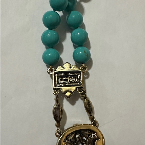 Heidi Daus Crystal Drop Turquoise Necklace - Picture 5 of 5
